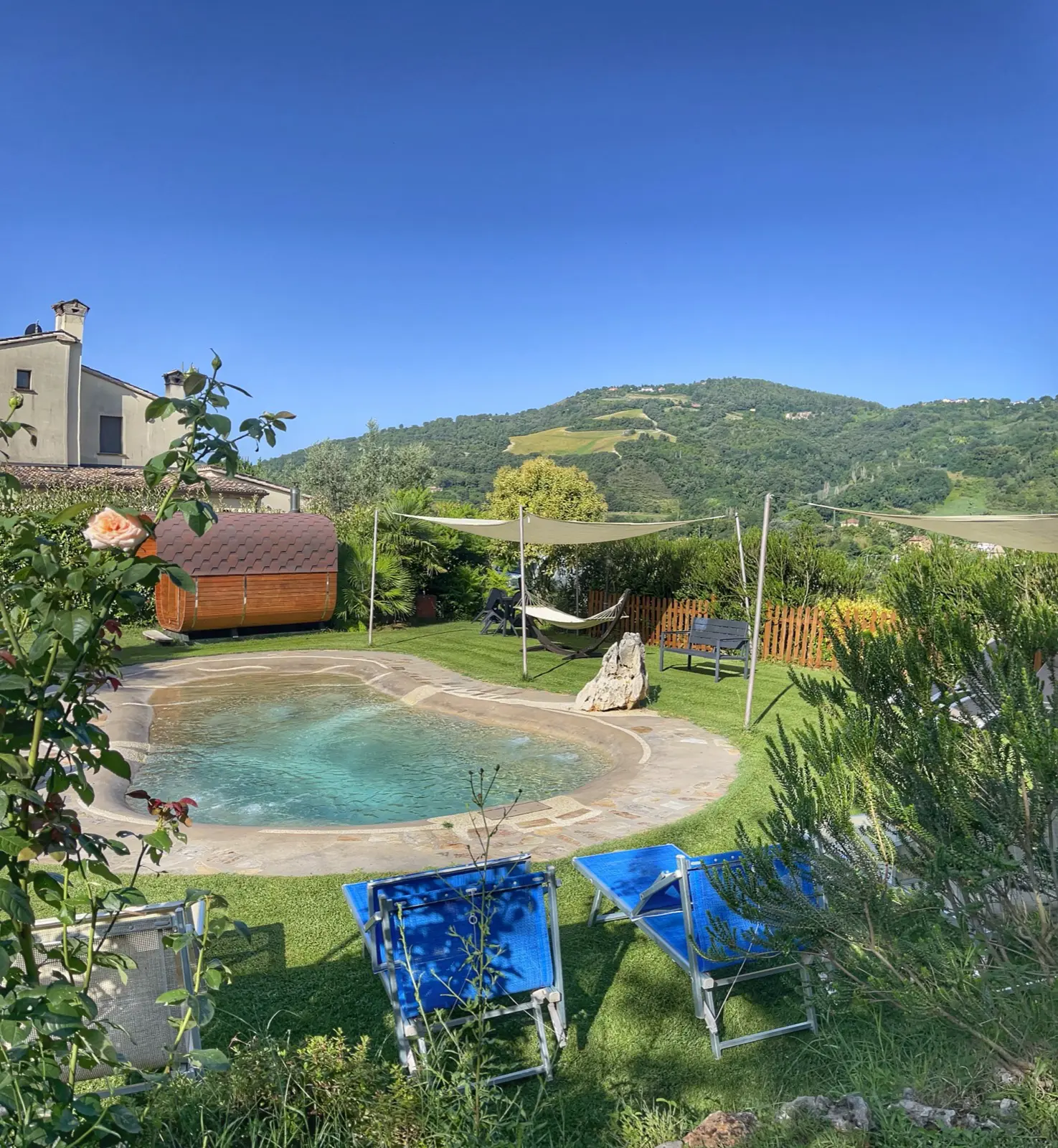 Area relax piscina e sauna